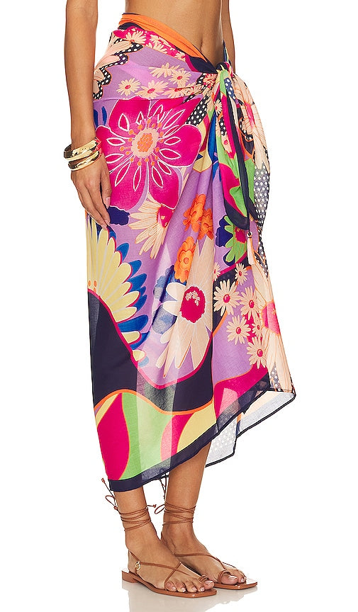 Agua Bendita X Revolve Marine Pareo in Pink