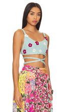 Agua Bendita x REVOLVE Albany Crop Top in Baby Blue