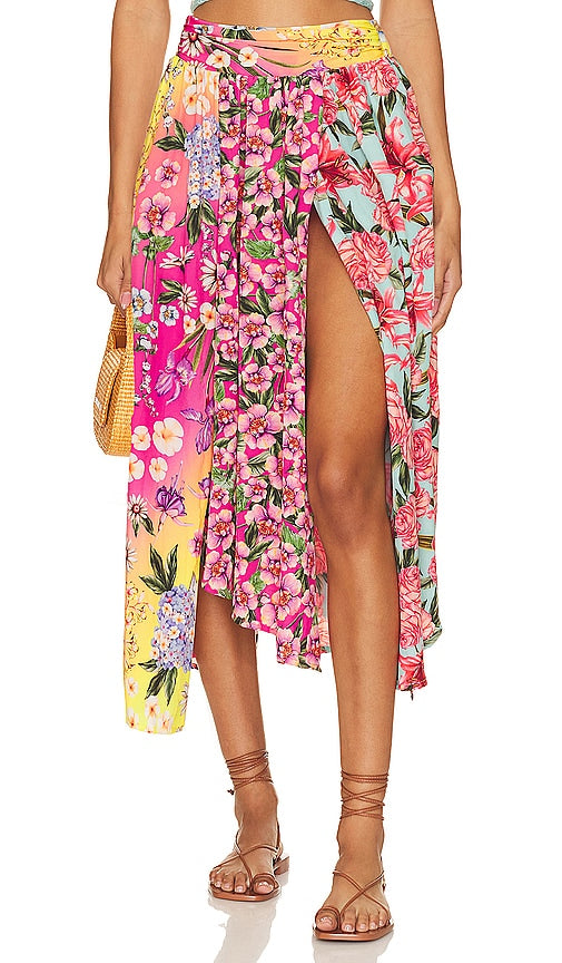 Agua Bendita x REVOLVE Kaylee Midi Skirt in Pink - Agua Bendita x REVOLVE Jupe Midi Kaylee en Rose - Agua Bendita x REVOLVE Kaylee 粉色中长裙 - Agua Bendita x REVOLVE Kaylee Midirock in Rosa - Agua Bendita x REVOLVE Kaylee 미디 스커트 in 핑크 - Gonna midi Agua Bendita x REVOLVE Kaylee in rosa