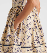 Agua by Agua Bendita Achiote Caf√É¬© floral cotton minidress