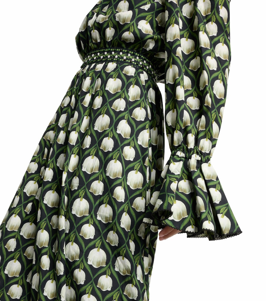 Agua by Agua Bendita Almendra Perla cotton poplin maxi dress