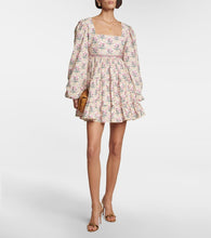 Agua by Agua Bendita Avena Orquidea cotton poplin minidress