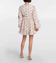 Agua by Agua Bendita Avena Orquidea cotton poplin minidress