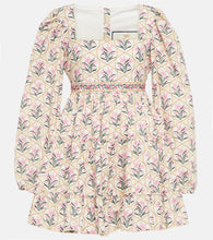 Agua by Agua Bendita Avena Orquidea cotton poplin minidress