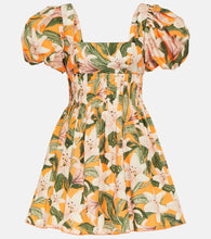 Agua by Agua Bendita Caramelo Lirio floral cotton minidress. Agua by Agua Bendita Caramelo Lirio 花卉棉质迷你连衣裙