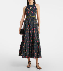 Agua by Agua Bendita Consuelo Pacifico cotton midi dress