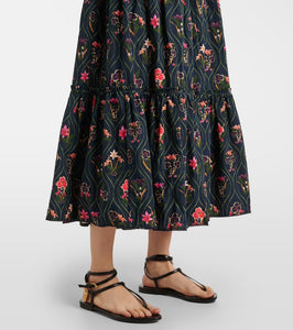 Agua by Agua Bendita Consuelo Pacifico cotton midi dress