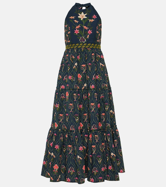 Agua by Agua Bendita Consuelo Pacifico cotton midi dress