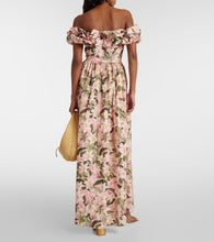 Agua by Agua Bendita Espliego floral cotton maxi dress