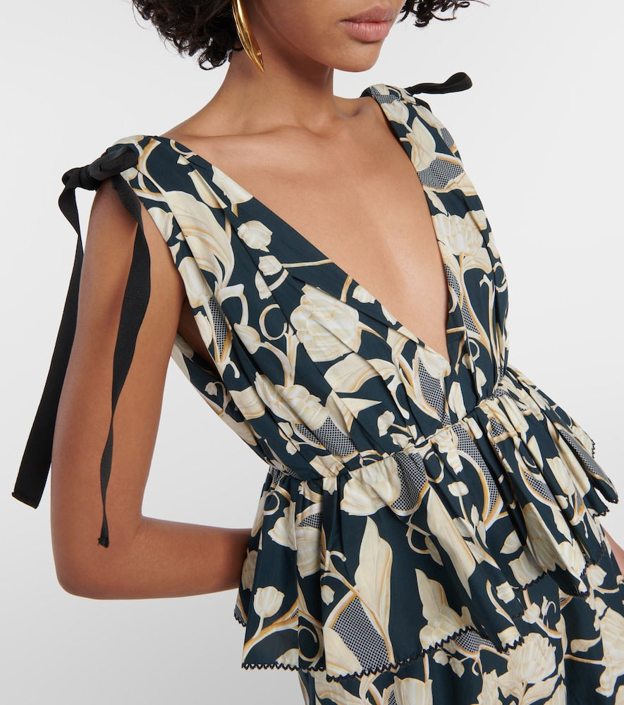 Agua by Agua Bendita Infinito Perla cotton maxi dress