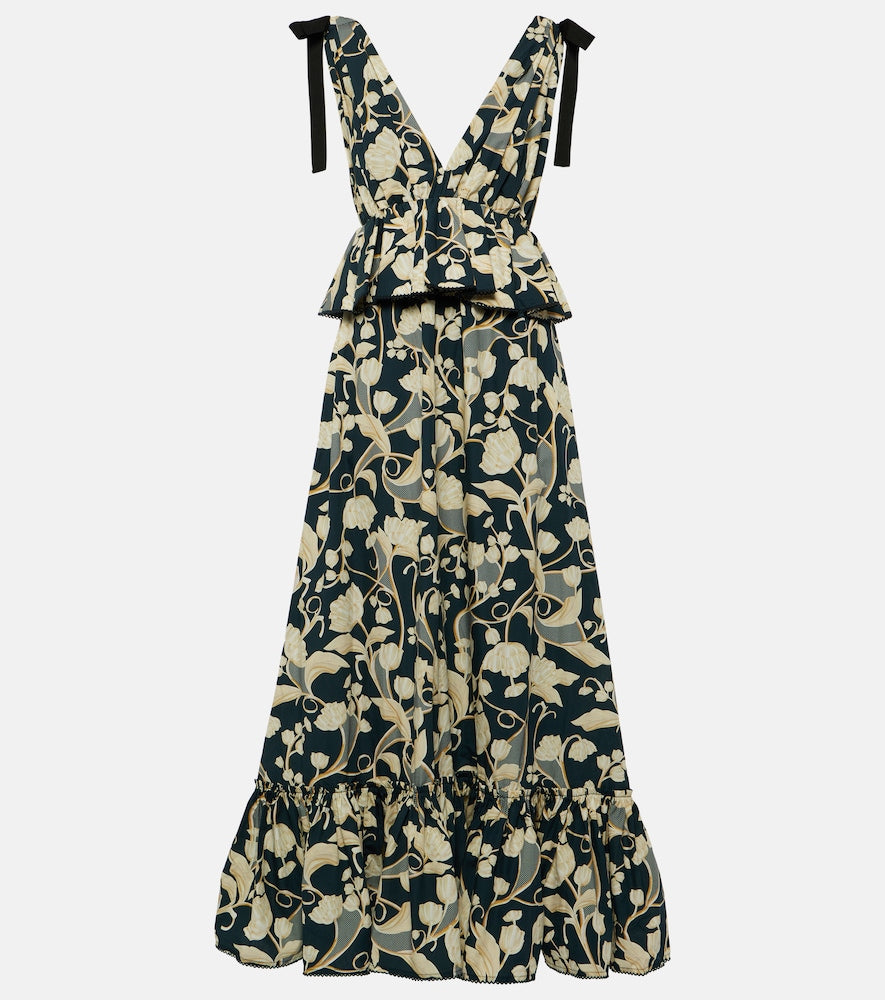 Agua by Agua Bendita Infinito Perla cotton maxi dress. Agua by Agua Bendita Infinito Perla 棉质超长连衣裙