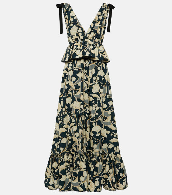 Agua by Agua Bendita Infinito Perla cotton maxi dress