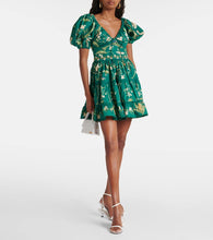 Agua by Agua Bendita Manzanilla Esmeralda cotton minidress