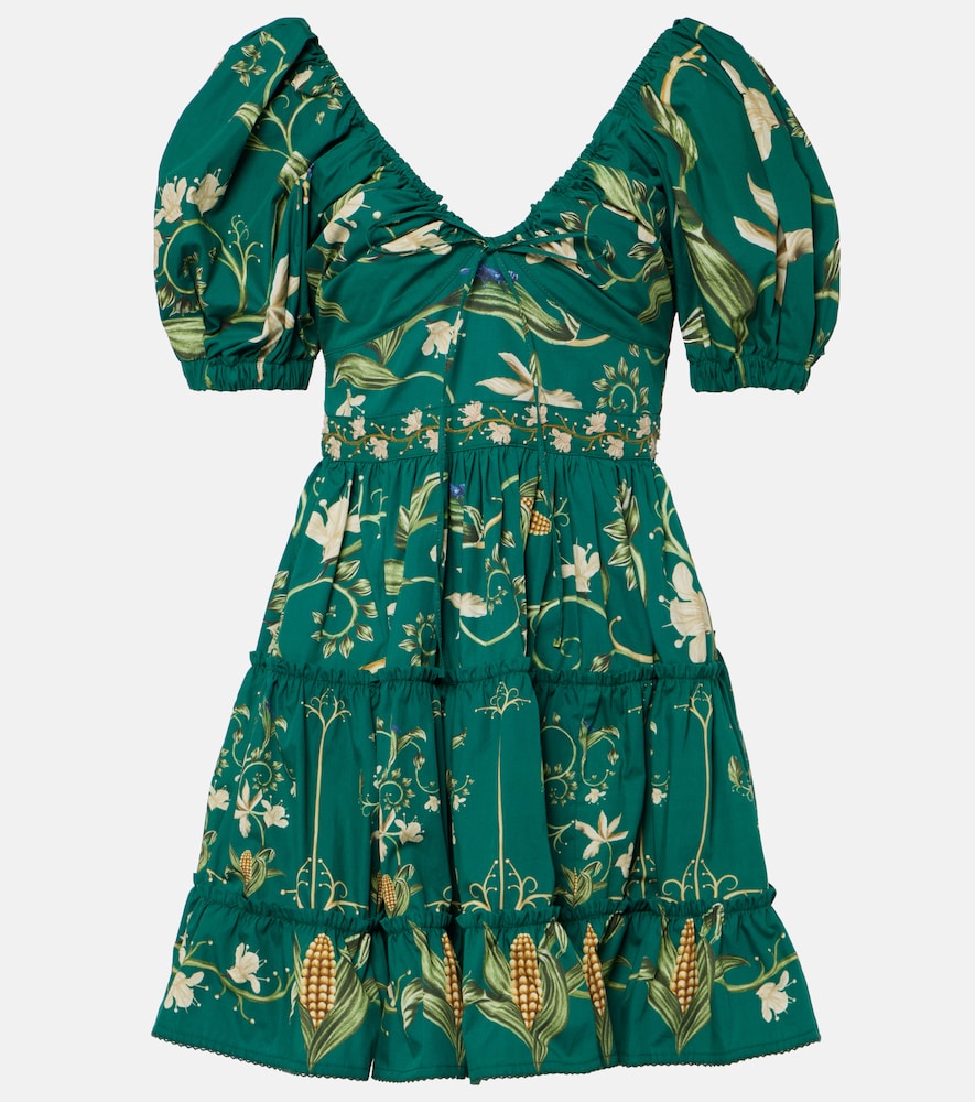 Agua by Agua Bendita Manzanilla Esmeralda cotton minidress. Agua by Agua Bendita Manzanilla Esmeralda 棉质迷你连衣裙