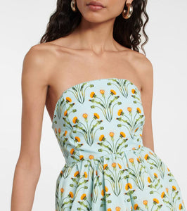 Agua by Agua Bendita Manzanilla floral cotton minidress