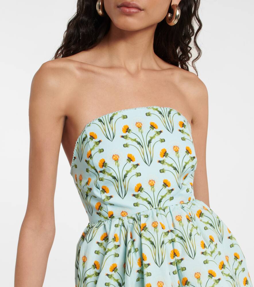 Agua by Agua Bendita Manzanilla floral cotton minidress