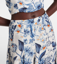 Agua by Agua Bendita Mimosa floral midi skirt