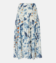 Agua by Agua Bendita Mimosa floral midi skirt - Agua by Agua Bendita Mimosa 花卉中长半身裙