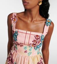 Agua by Agua Bendita Miramar Prado linen midi dress