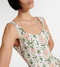 Agua by Agua Bendita Pluma floral corset cotton dress