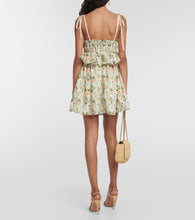 Agua by Agua Bendita Salvador Lunar printed poplin minidress