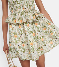 Agua by Agua Bendita Salvador Lunar printed poplin minidress