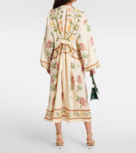 Agua by Agua Bendita Zircon Bisuter√É¬≠a floral linen kaftan