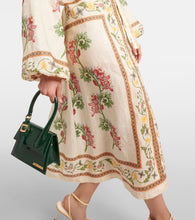 Agua by Agua Bendita Zircon Bisuter√É¬≠a floral linen kaftan