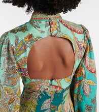 Al√É¬©mais Franca printed linen minidress