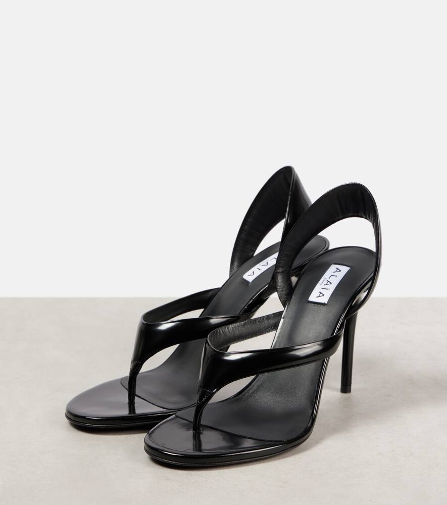 Alaia 110 leather thong sandals