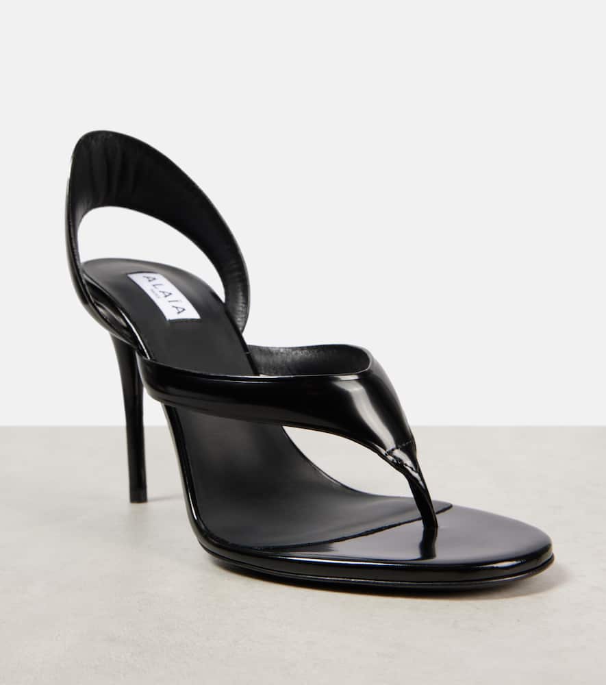 Alaia 110 leather thong sandals