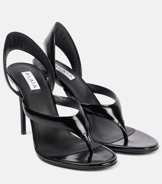 Alaia 110 leather thong sandals