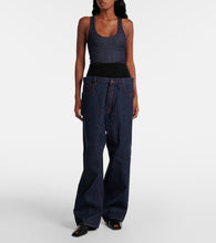 Alaia 55 leather mules