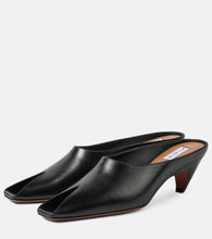 Alaia 55 leather mules