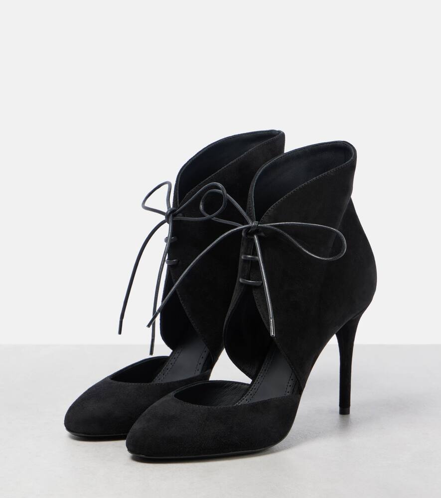Alaia 90 suede lace-up pumps