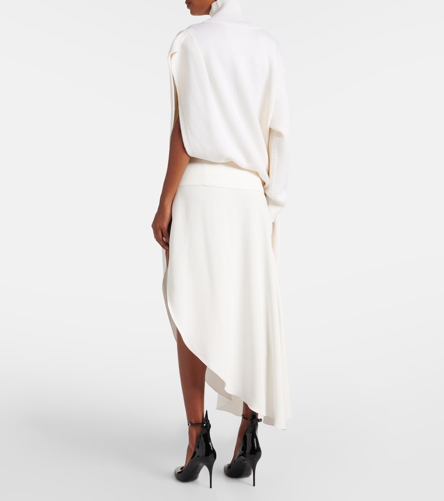 Alaia Asymmetric midi skirt