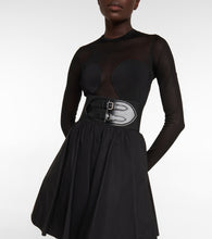 Alaia Belted cotton skirt