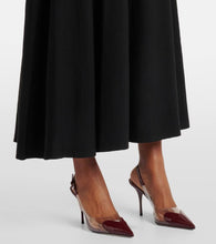 Alaia Belted wool-blend maxi dress