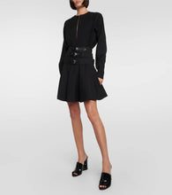 Alaia Belted wool minidress