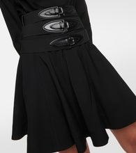 Alaia Belted wool minidress