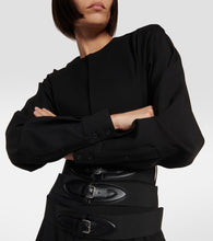 Alaia Belted wool minidress