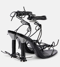 Alaia Bobine 110 leather-lined sandals