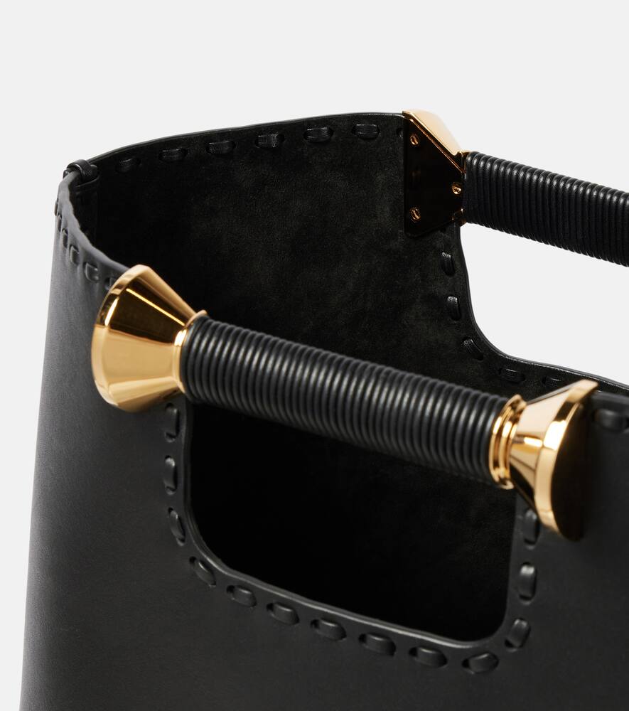 Alaia Bobine leather tote bag