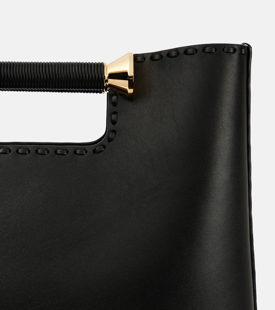 Alaia Bobine leather tote bag