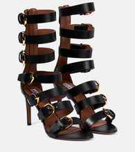 Alaia Buckle leather sandals