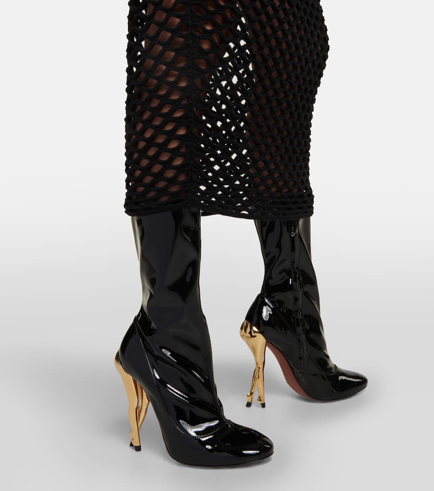 Alaia Cabaret mid-calf boots
