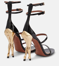 Alaia Cabaret patent leather sandals