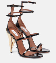 Alaia Cabaret patent leather sandals