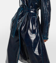 Alaia Coated wool-blend trench coat