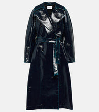 Alaia Coated wool-blend trench coat - Alaia 涂层羊毛混纺风衣